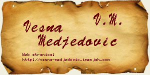Vesna Međedović vizit kartica